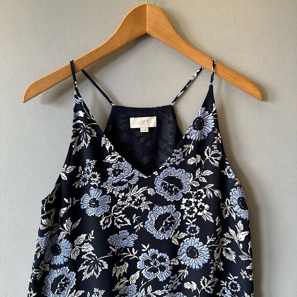 5 for $45 Loft Top Tank Blouse Women Size XS Blue - Picture 2 of 7